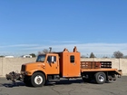1998 International 4700 Crew Carrier 12’ Flatbed Truck