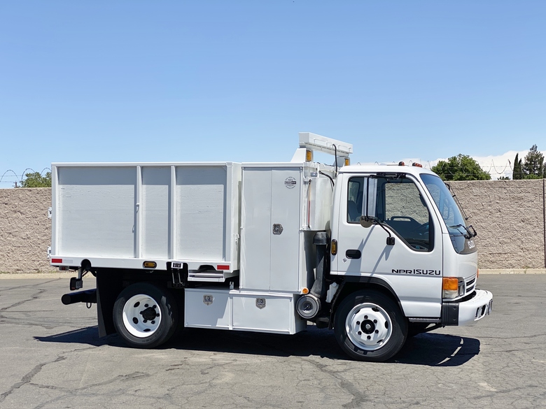 1999 Isuzu NPR HD 8' Flatbed Dump Truck