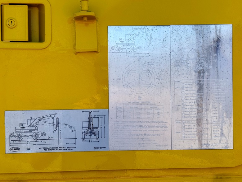 2007 Geismar KGT 220 4RS Hi-Rail Loader Excavator