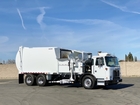 2011 Autocar Bridgeport Ranger 32 Yard Auto Side Loader