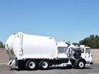 2011 Autocar Bridgeport Ranger 32 Yard Side Load Garbage Truck