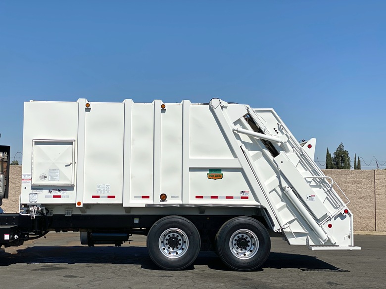 2011 CCC LET Low Entry Pak-Mor Rear Loader Garbage Truck