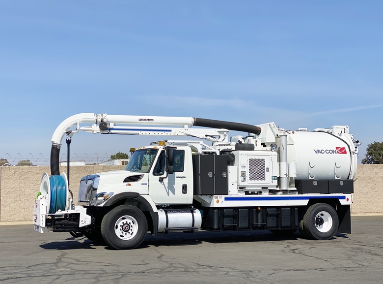 2012 International Vac-Con V350 Single Axle Hydro Excavator Truck