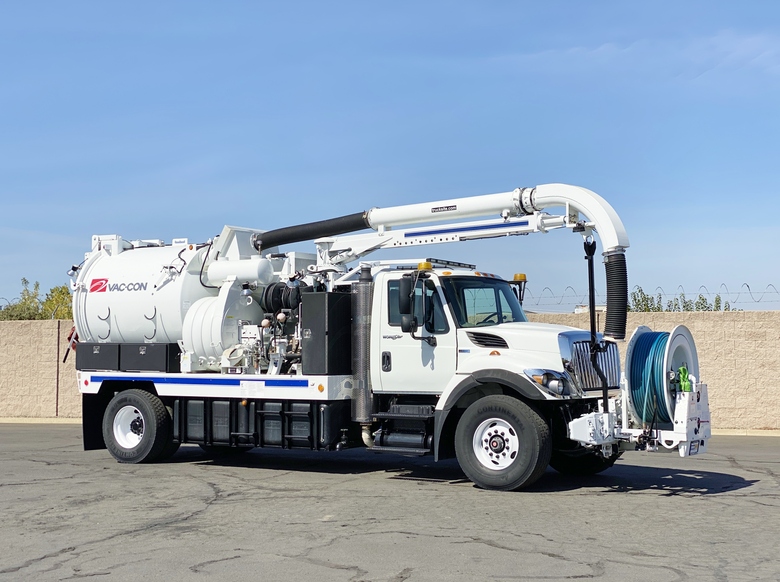 2012 International Vac-Con V350 Single Axle Hydro Excavator Truck