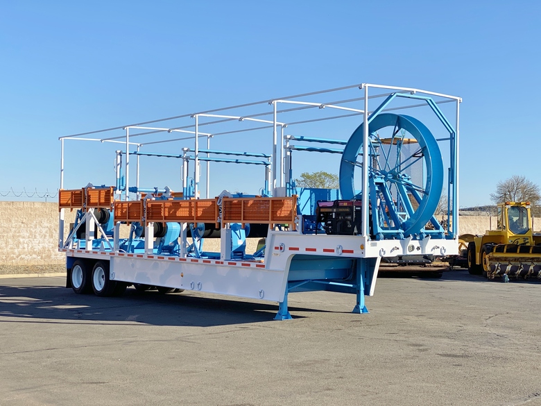 2016 American Truck & Trailer 40' Dropdeck 3-Reel Carrier Trailer