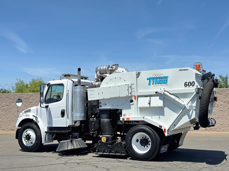 2017 Freightliner M2 Tymco 600 Regenerative Air Street Sweeper