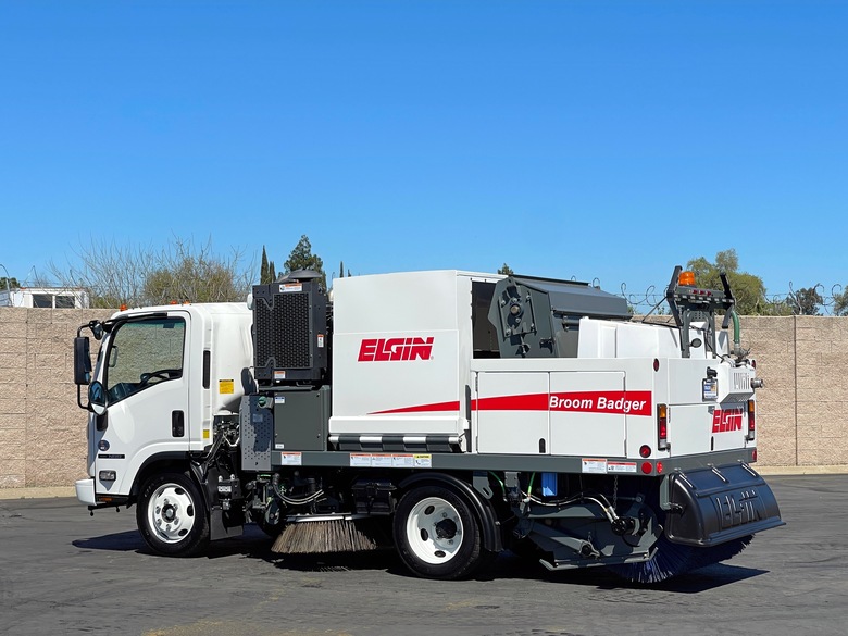 2024 Isuzu NRR Elgin Broom Badger Mechanical Sweeper