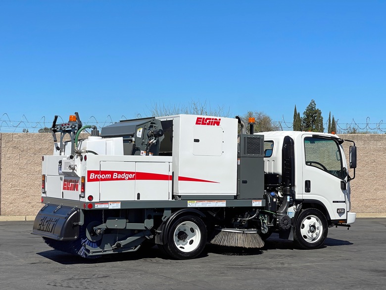 2024 Isuzu NRR Elgin Broom Badger Mechanical Sweeper