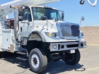 2007 International 7600 6x6 Altec D3060ATR Pole Setter Truck