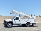 2010 Ford F550 XL SD 4x4 Altec AT37G Articulating Bucket Truck