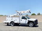 2010 Ford F550 XL SD 4x4 Altec AT37G Articulating Bucket Truck