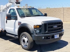2010 Ford F550 XL SD 4x4 Altec AT37G Articulating Bucket Truck